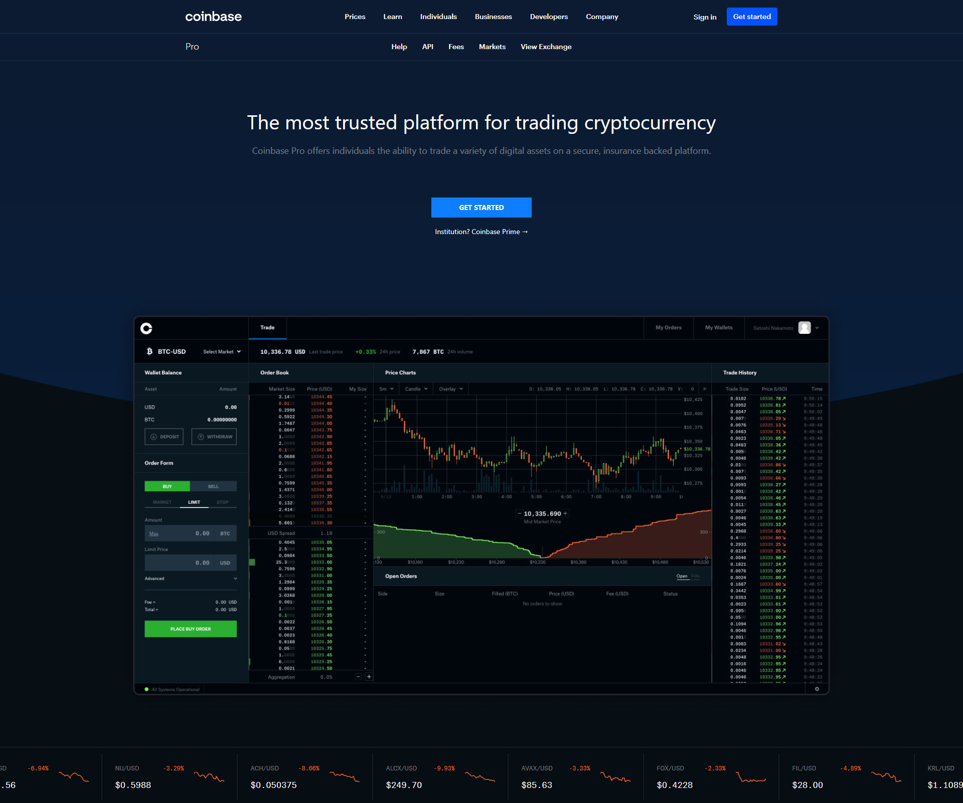 Coinbase Pro Login