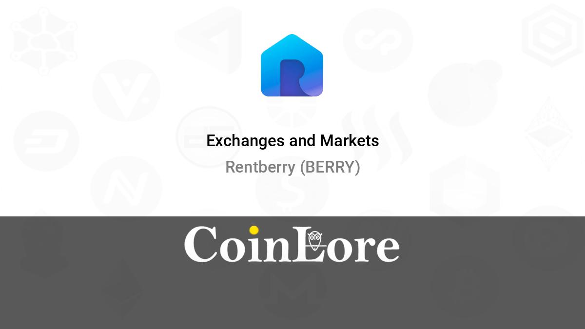 Rentberry Price Today - BERRY Price Chart & Market Cap | CoinCodex