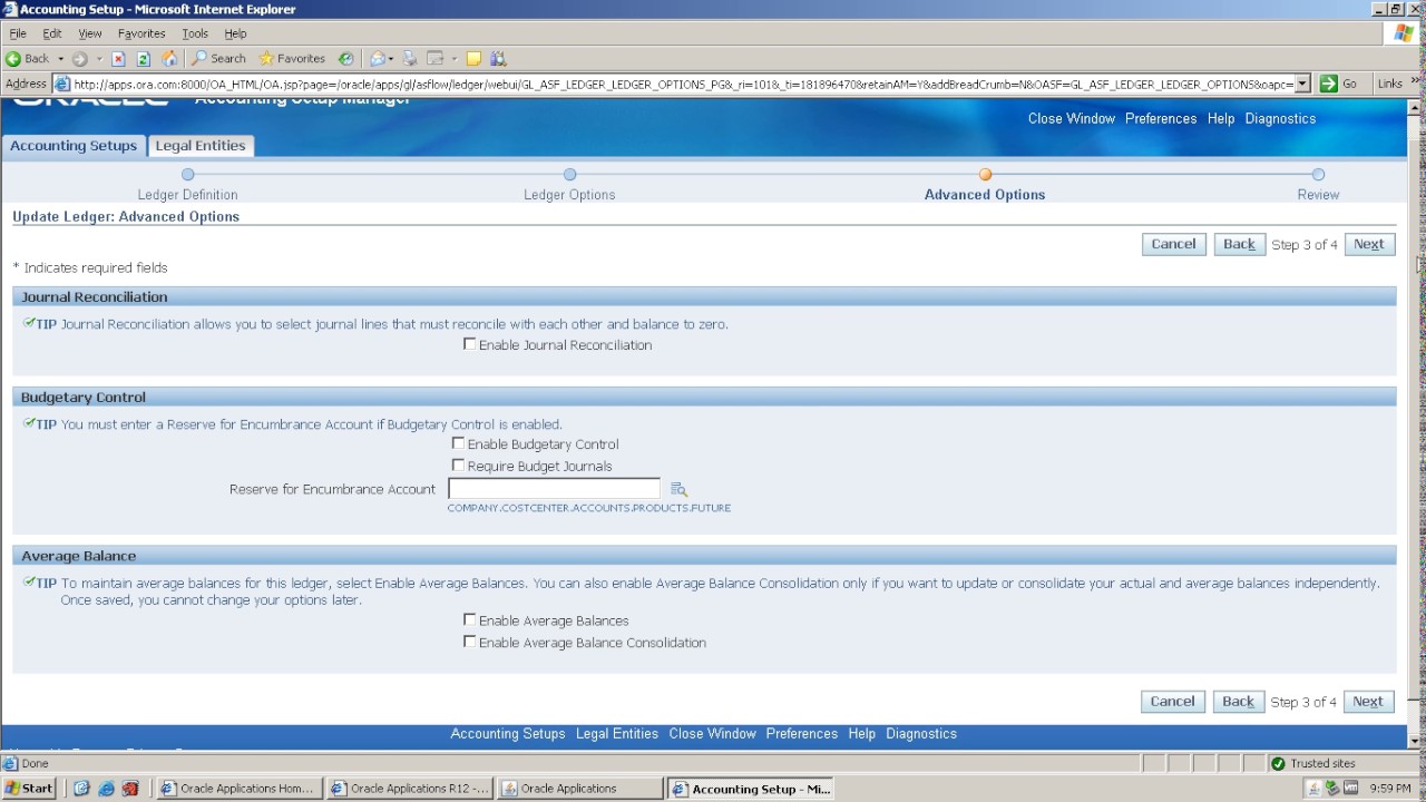 RHow To Set Up Access for Primary and Secondary Ledgers With Different Charts of Accounts