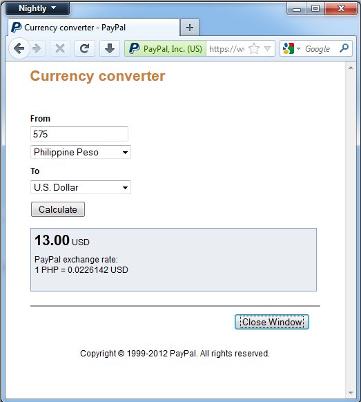 Solved: Transfer fees from USD to PHP linked bank account - PayPal Community