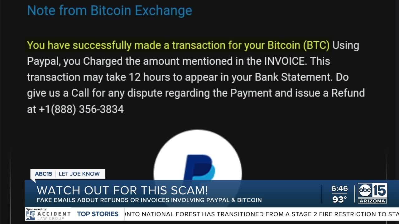 Received a Bitcoin Invoice From PayPal? It’s (Unsurprisingly) a Scam