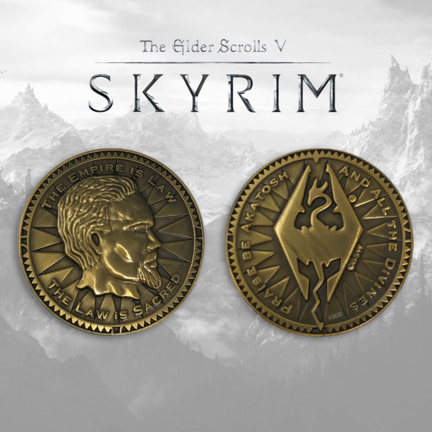 The Elder Scrolls 24k Replica Septim Collectible Coin – Official Bethesda Gear Store