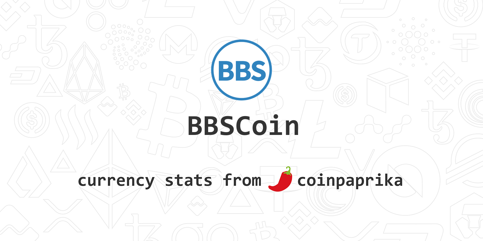 BBS Network (BBS) live coin price, charts, markets & liquidity