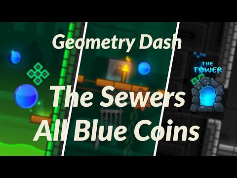 Geometry Dash - The Tower Blue Coin Locations Guide