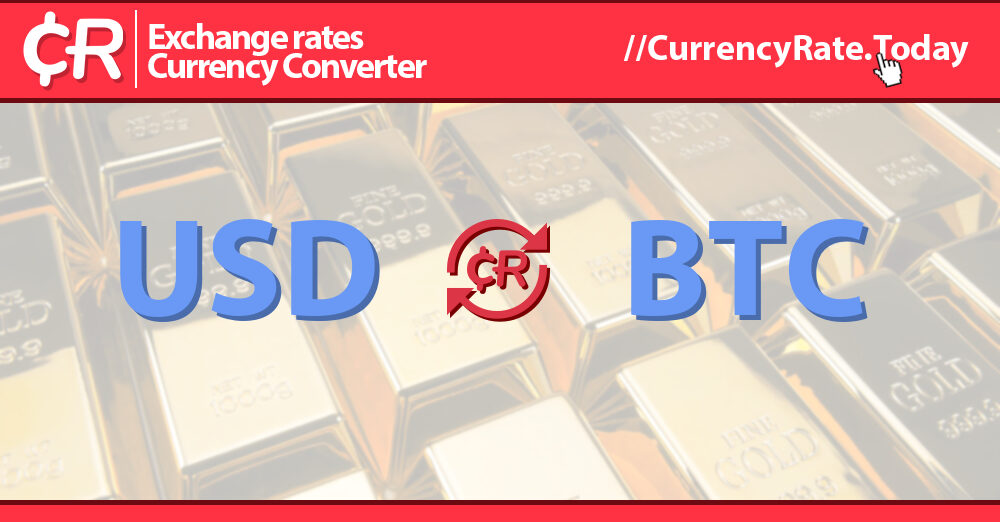 USD to BTC | US Dollar to Bitcoin — Exchange Rate, Convert