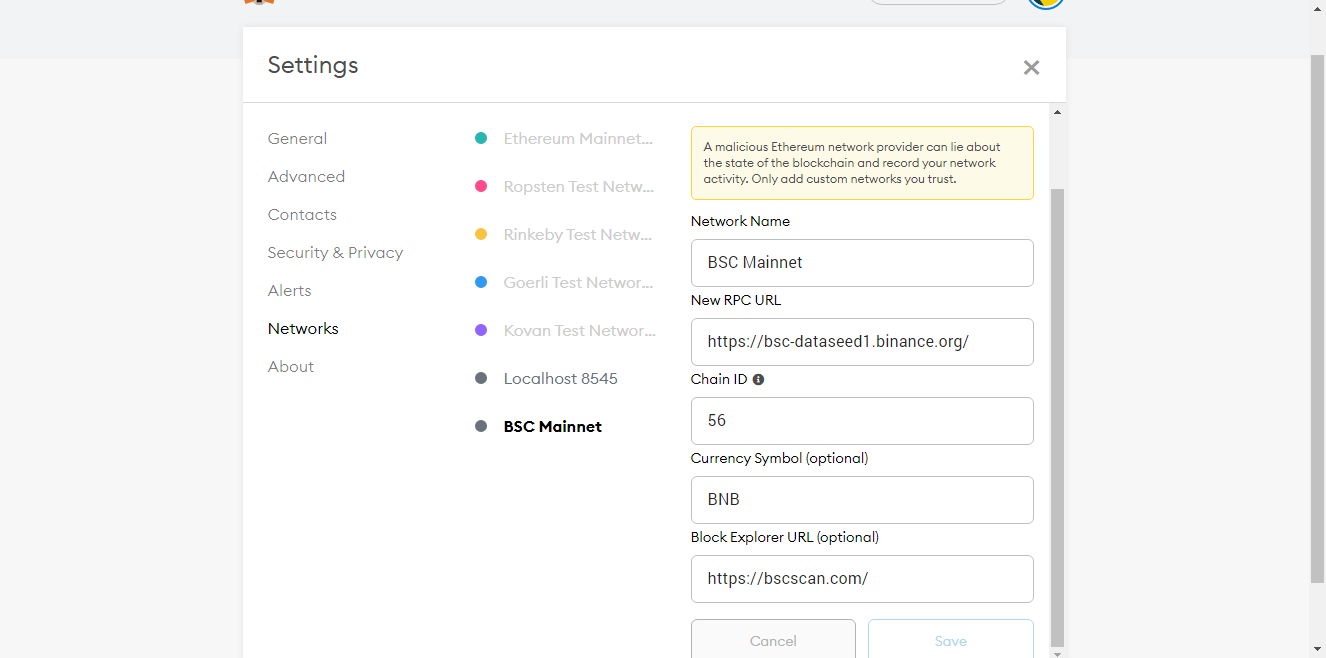 How to Add Binance Smart Chain to MetaMask