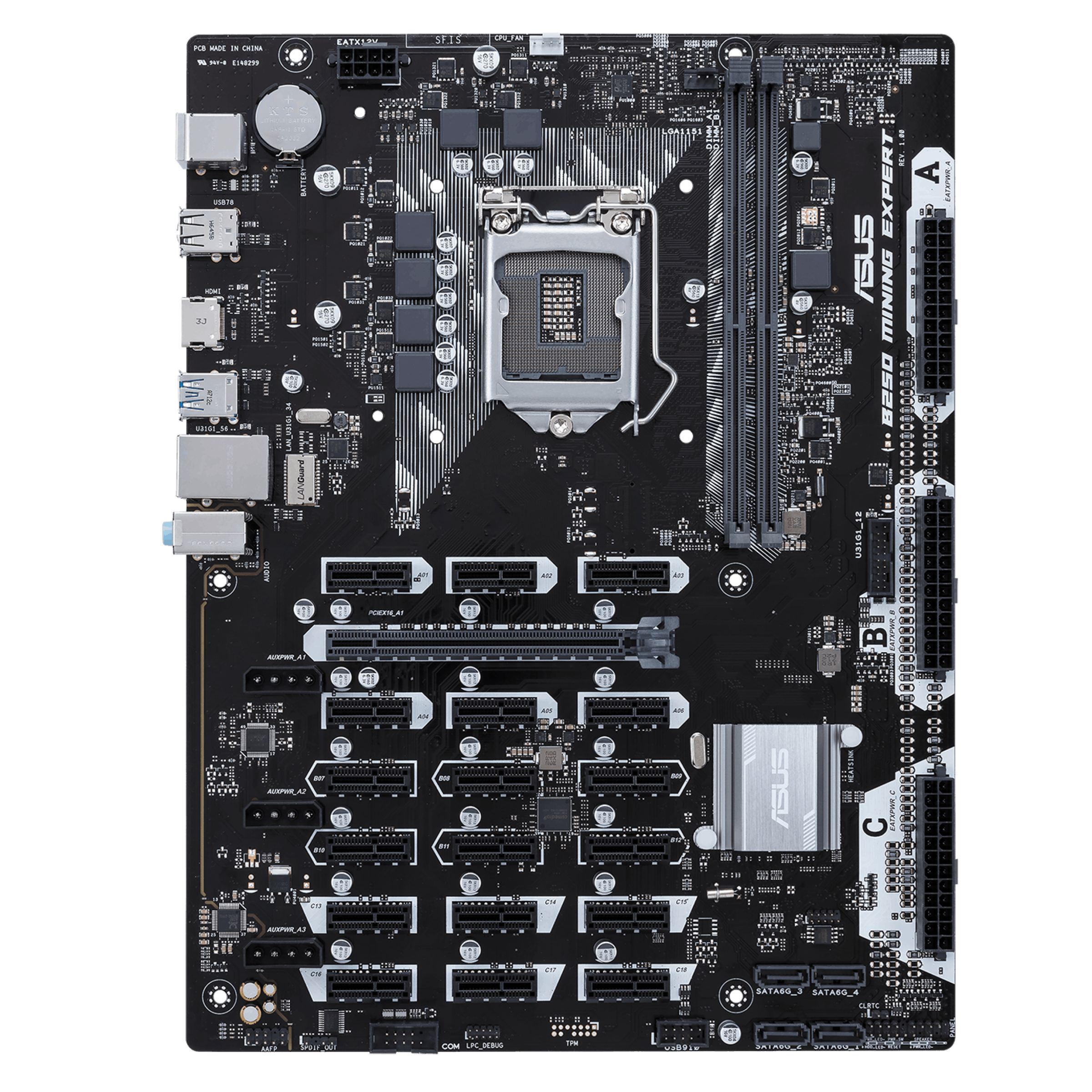 ASUS B MINING EXPERT SUPPORT 12