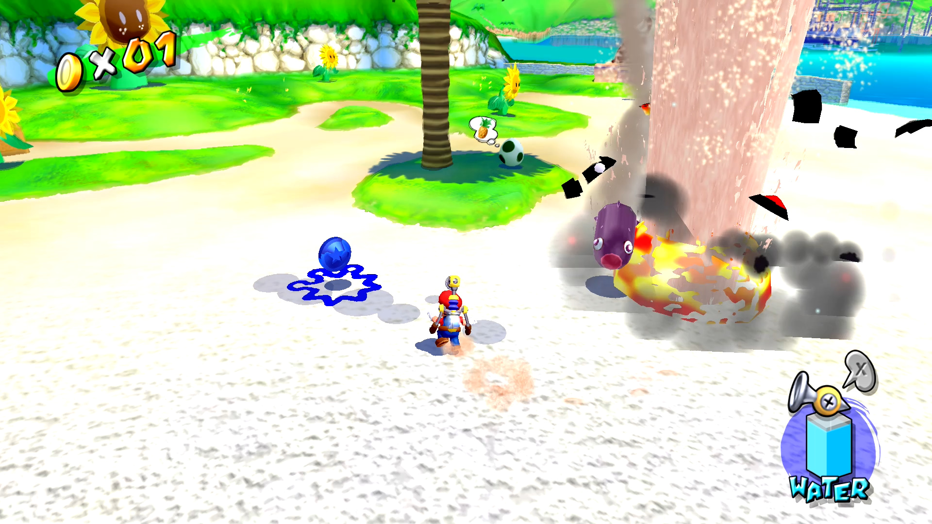 Super Mario Sunshine/Bianco Hills blue coins - Wikibooks, open books for an open world