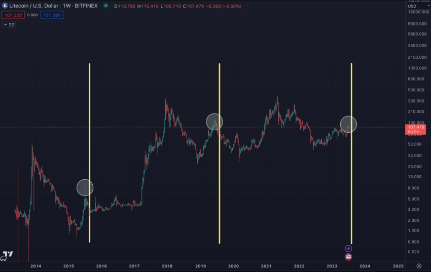 Litecoin (LTC) Halving Countdown in Next Five Days, Here's Price Reaction