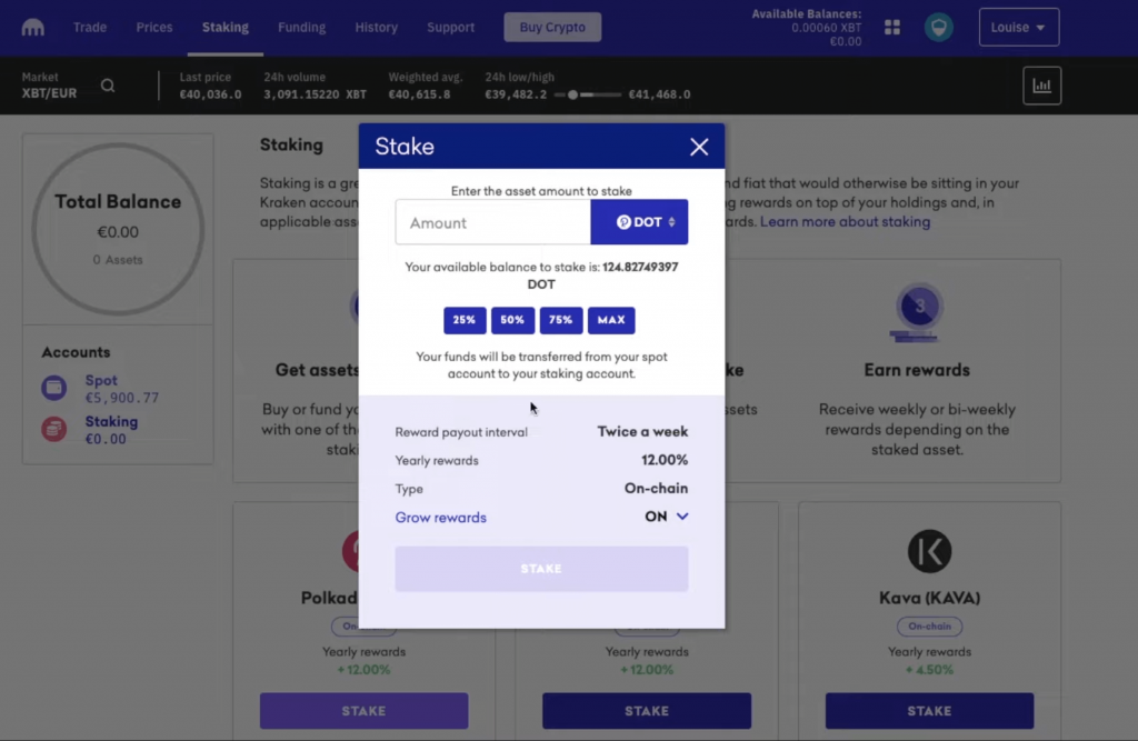 Kraken Staking Calculator - Coinando