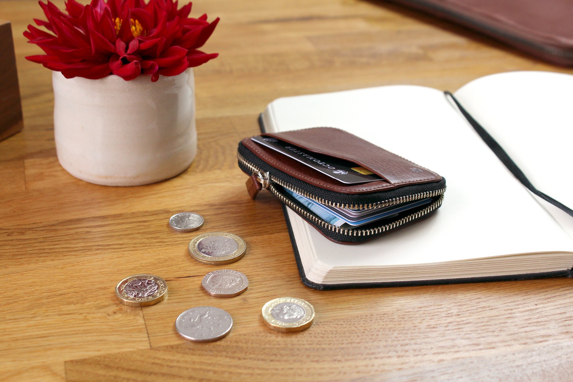 Nodus Hifold Coin Wallet - Ebony Black