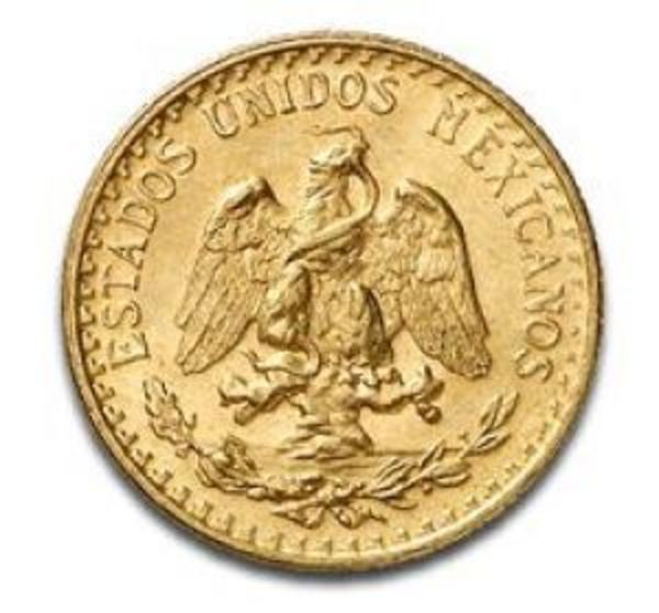 2 Pesos Mexico Gold Coin BU oz