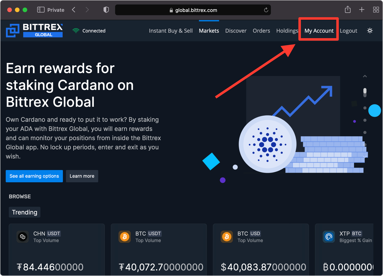 Connecting your Bittrex account | Recap Help Center