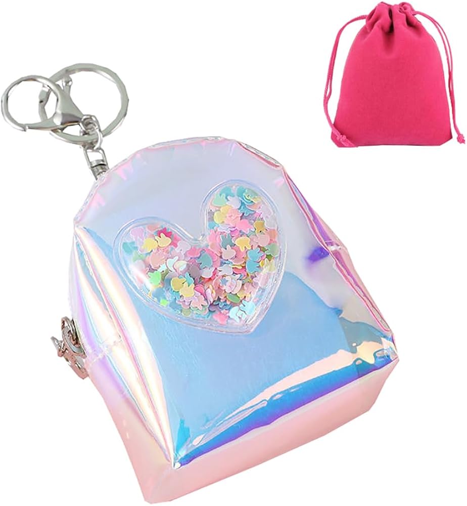 Mini Metallic Purse Keyring Pink | Keyrings | Accessorize UK