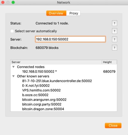 How To Connect Sparrow Wallet To Electrum And Get Better Privacy For Free () - Athena Alpha