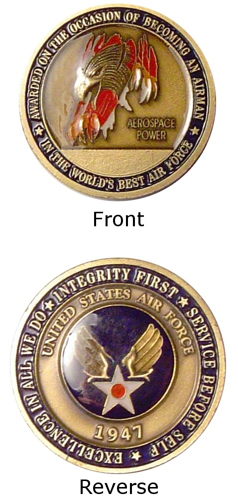 Collectible Military, avaiation and Space Challenge Coins