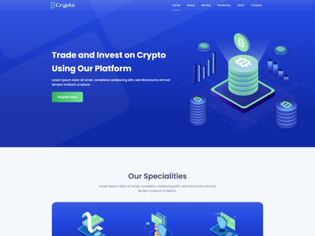 Crypto Website Templates