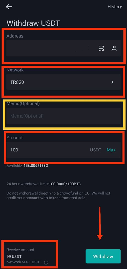 How to Withdraw Crypto From BitMart - Zengo