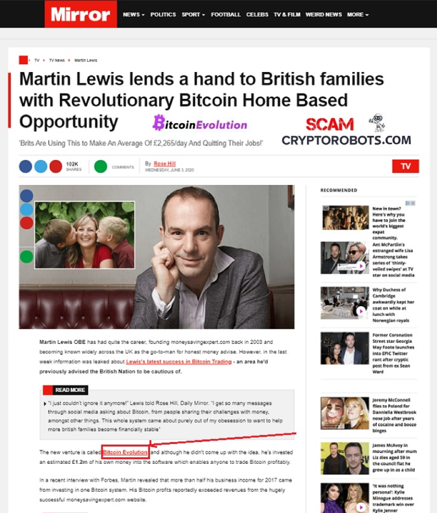 How to Avoid Bitcoin (BTC) Scams – 10 Signs from Financial Expert Martin Lewis