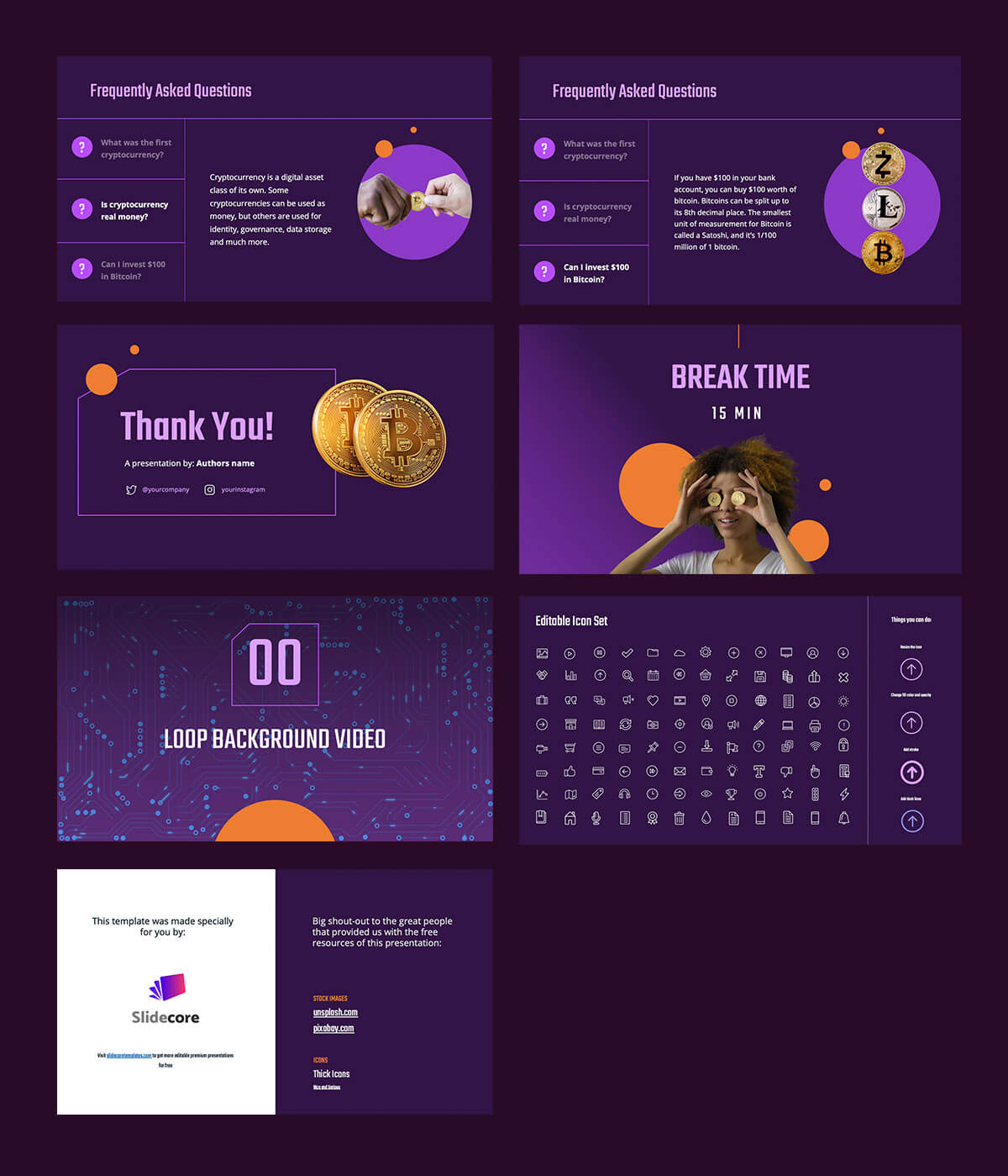 Premast | Cryptocurrency Infographic PowerPoint Template Free PPT