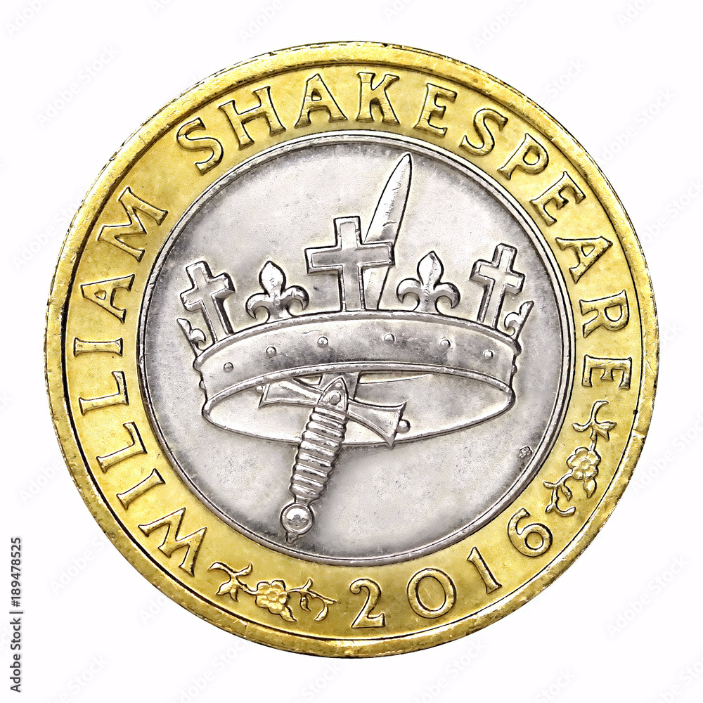 SHAKESPEARE HOLLOW Crown & Dagger £2 Coin £ - PicClick UK