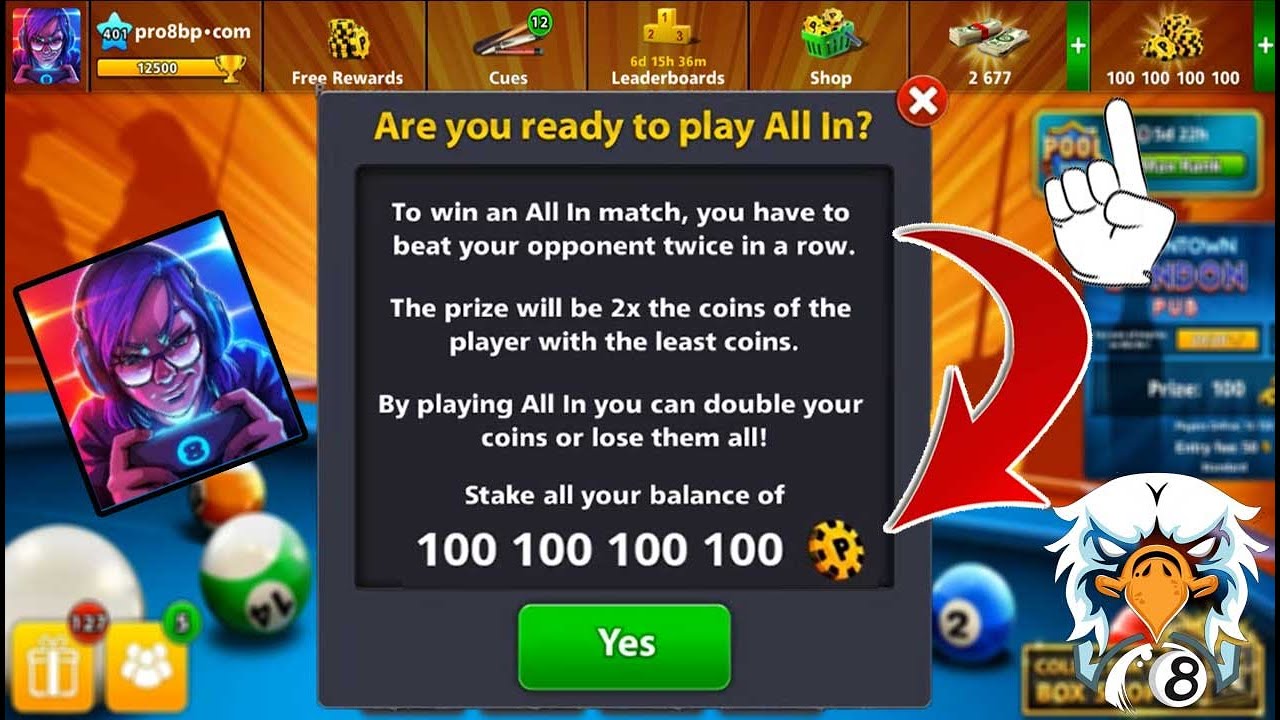 Generator Coins & Money For 8 BALL POOL Free 