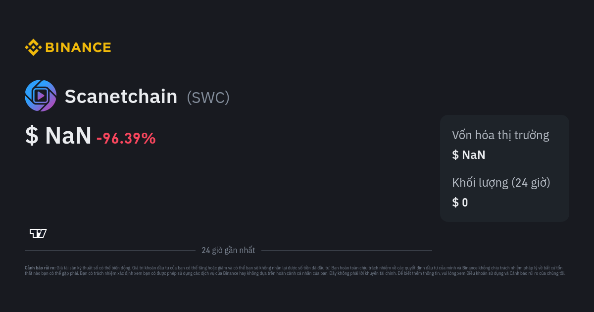 Scanetchain Price Today US | SWC to USD live, Charts, Market Cap, News - Sahi Coin