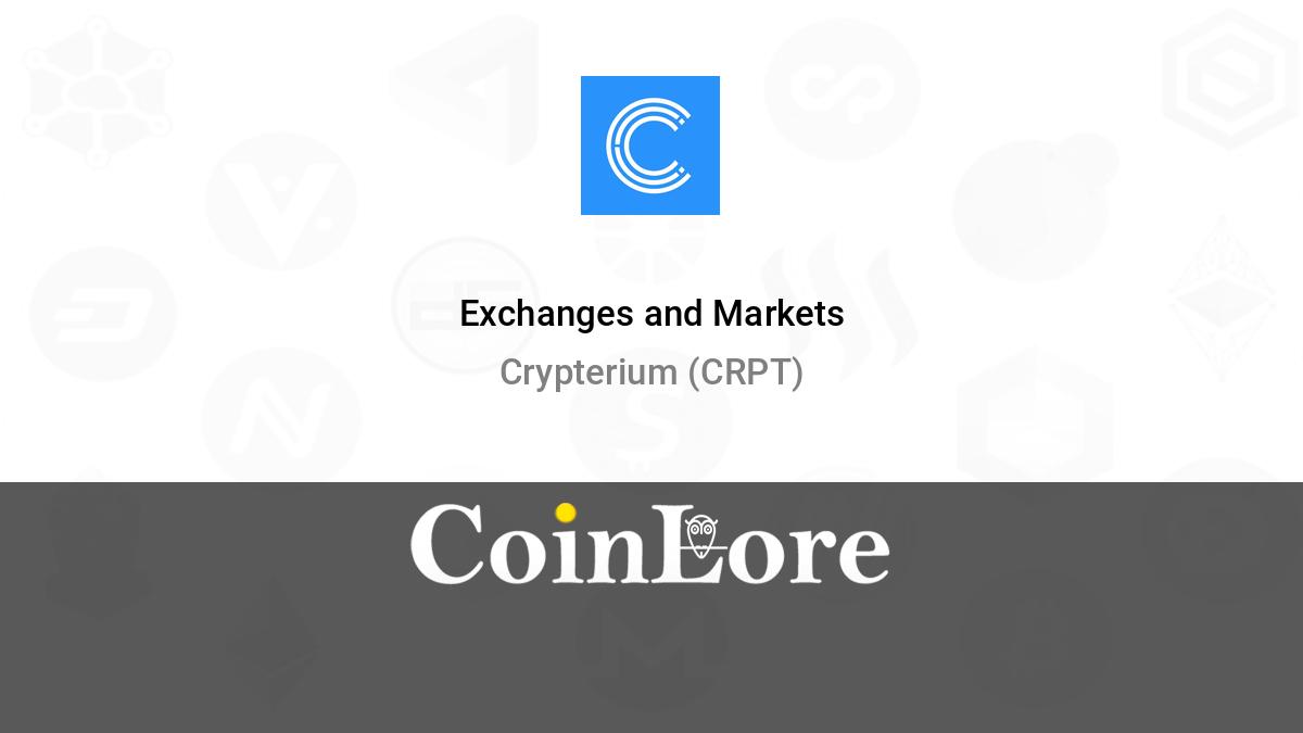 Crypterium CRPT to Bitcoin BTC Exchange / Buy & Sell Bitcoin / HitBTC