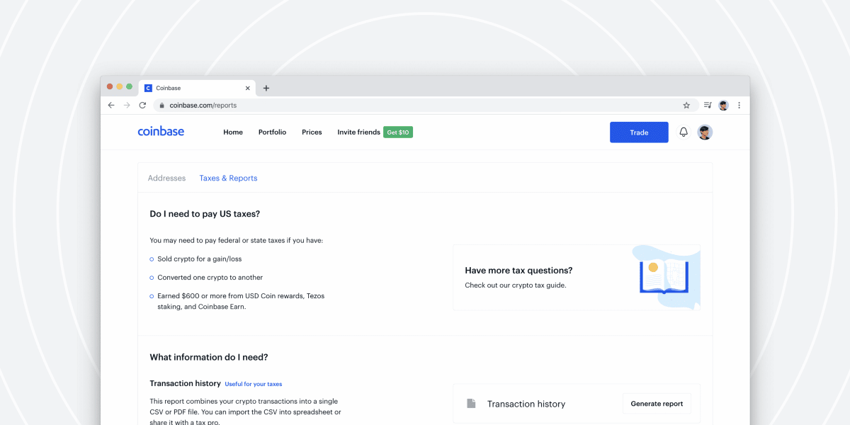 How to Report Your Coinbase Taxes | Coinbase Tax Forms