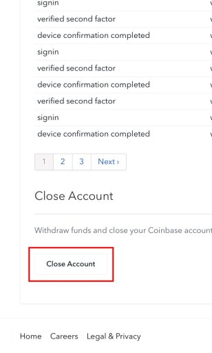 Juno | How to close a Coinbase Account