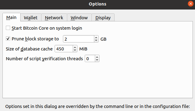 Bitcoin Core Config Generator