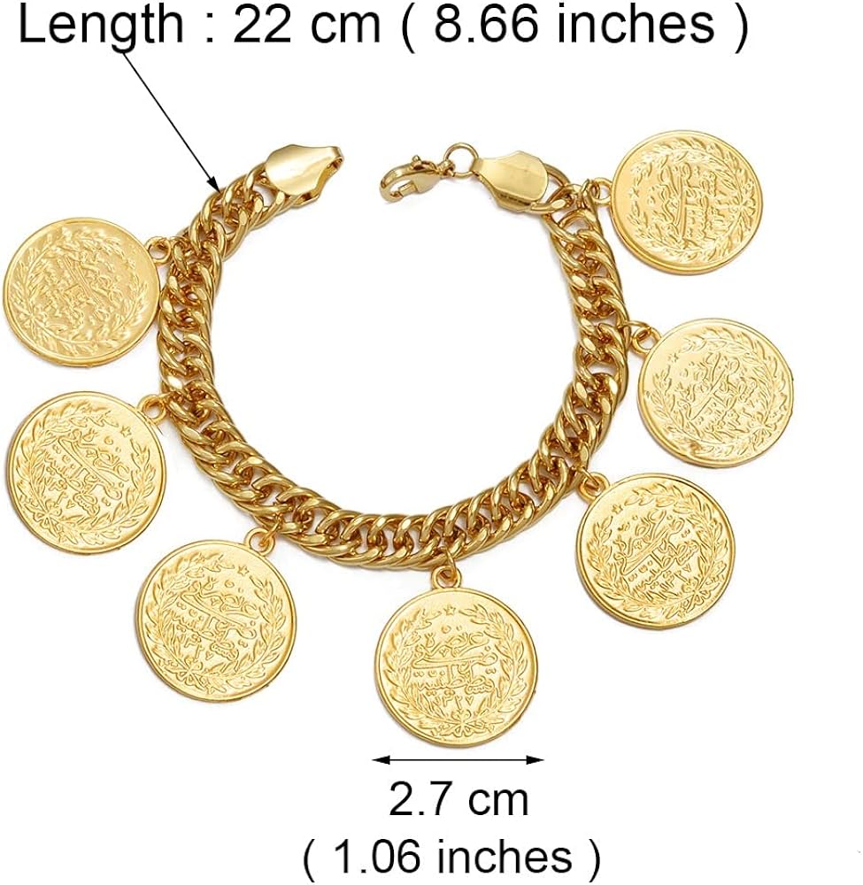 Single Row Turkish Coins Bracelet – Girl Intuitive