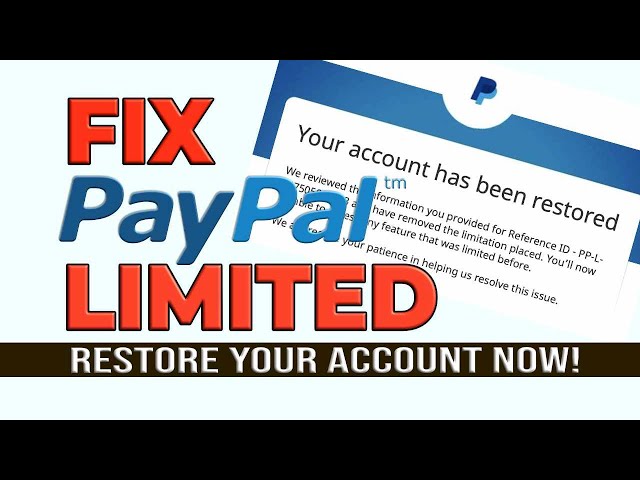 How do I remove a limitation from my account? | PayPal CA