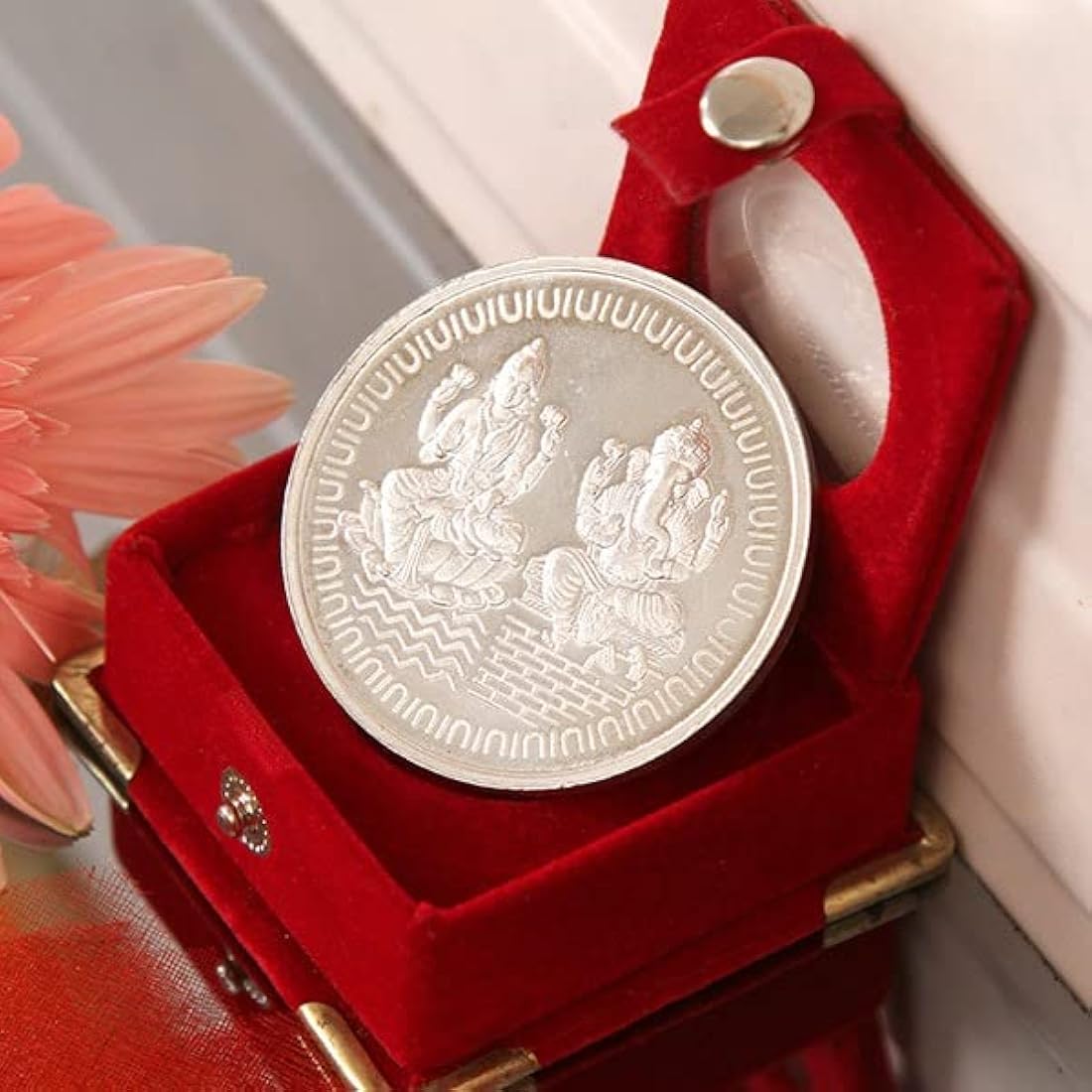 Buy Laxmi Ganesh Silver Coins