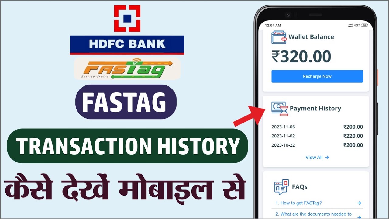 Get Instant HDFC Bank Fastag Recharge Online at Freecharge