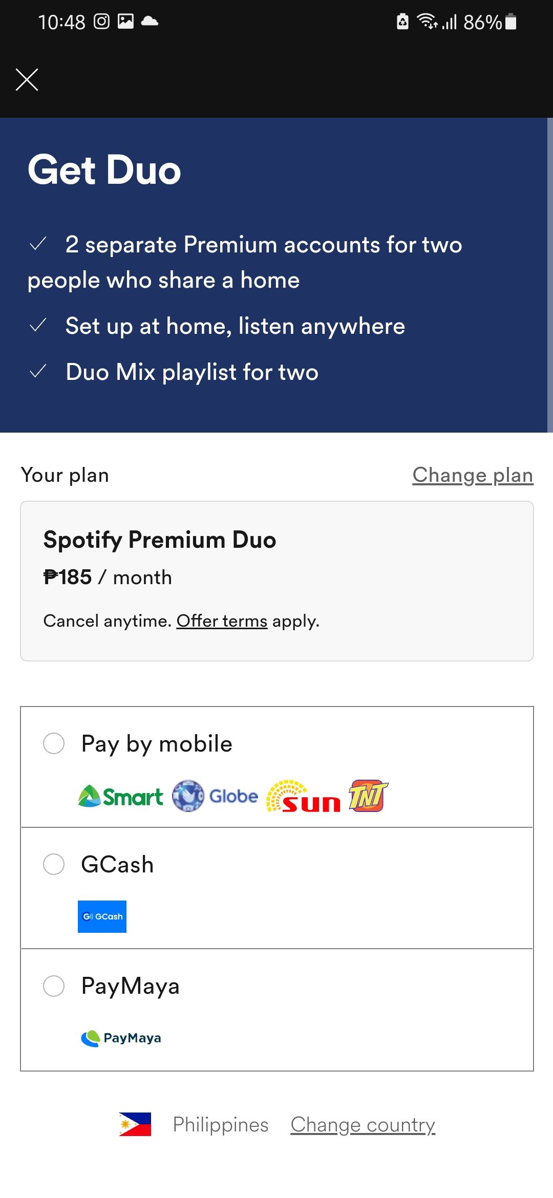 How to Change Payment Method on Spotify?