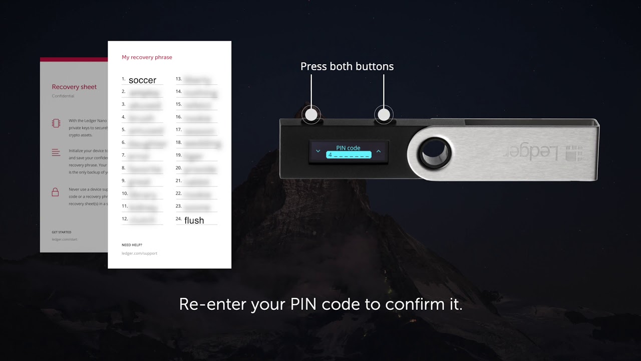 How to restore Ledger Nano S | Nano X from 24 word recovery phrase
