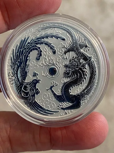 Dragon & Phoenix 1oz Silver High Relief Proof Coin | Direct Coins