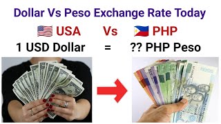 1 USD to PHP | Convert US Dollars to Philippine Pesos Exchange Rate