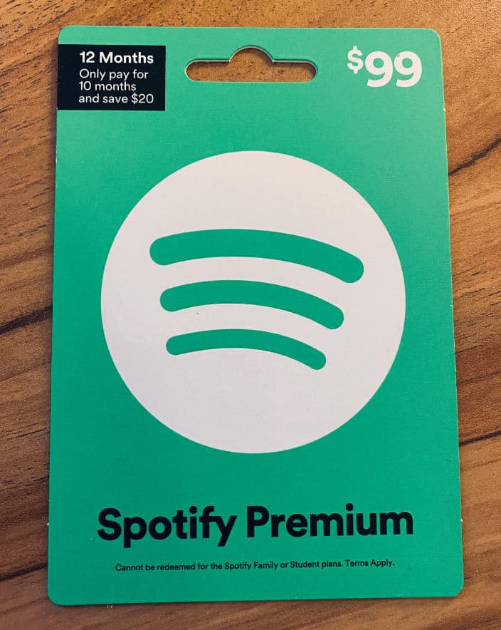 How to use a Spotify gift card to get a Spotify Premium subscription » App Authority