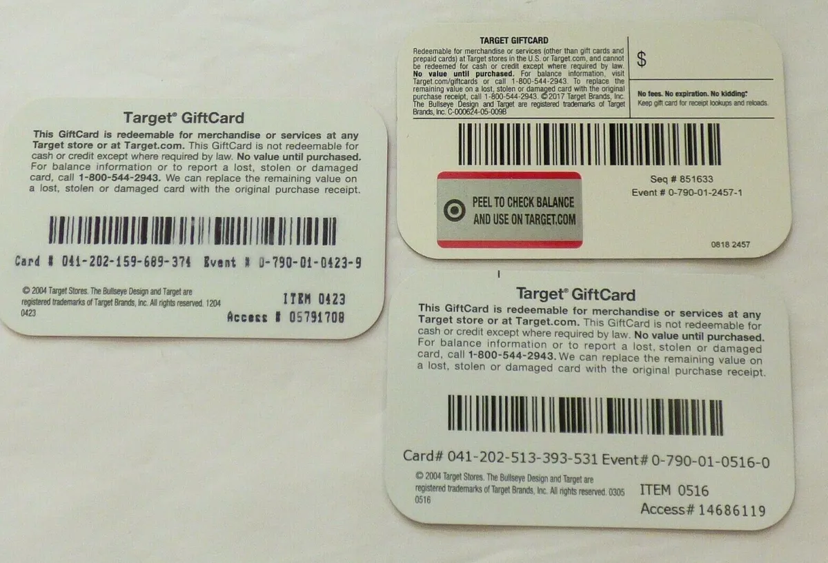 Target gift card value stolen - Target Store/Online - BRICKPICKER
