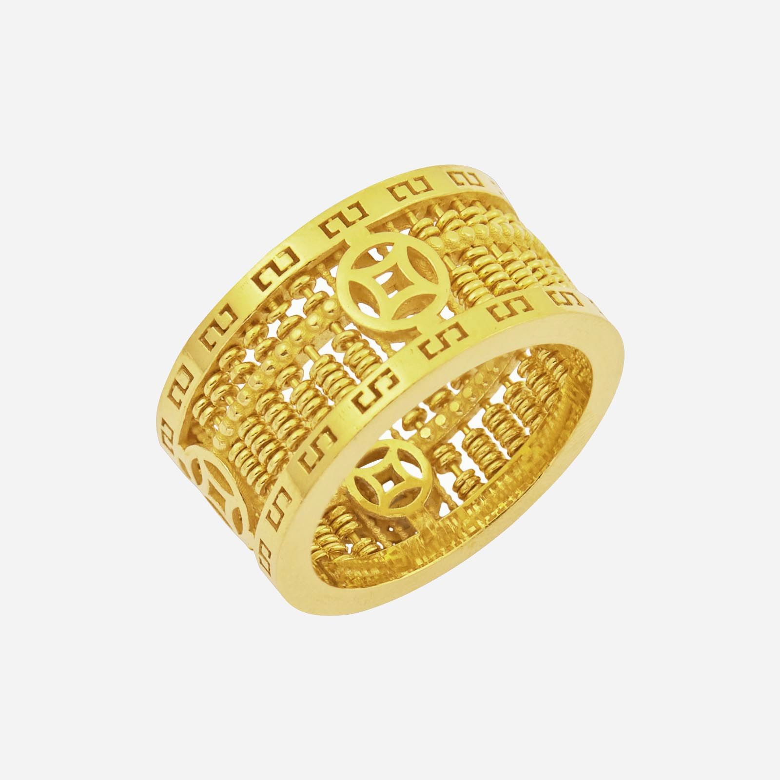 22k / Gold Full Round Slim Abacus Ring with Coin | Best Gold Shop | Reviews on family-gadgets.ru