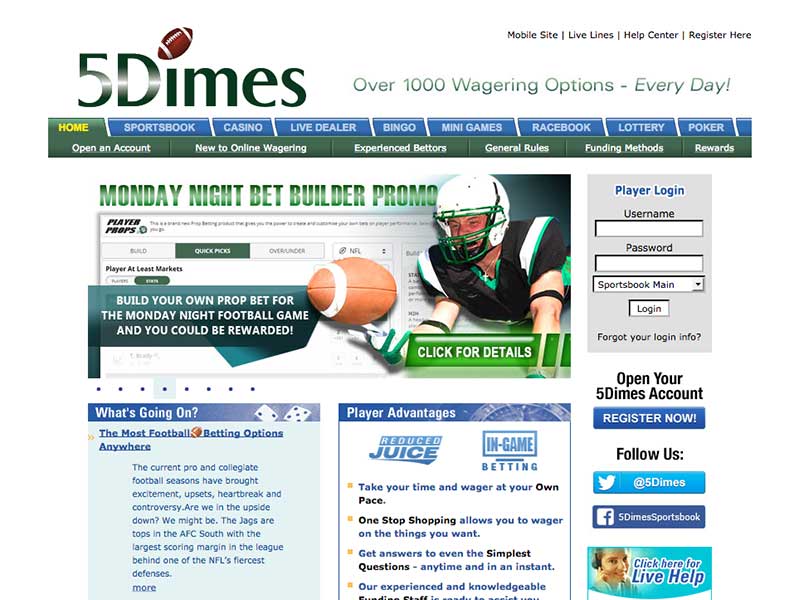 5Dimes Sportsbook Review | Sports Betting Stats