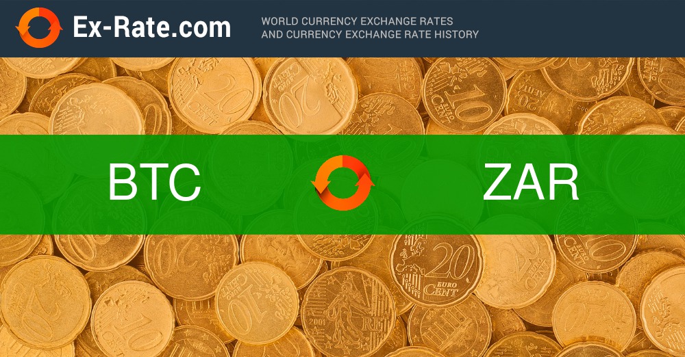 Convert South African Rand to Bitcoin | ZAR to BTC currency converter - Valuta EX