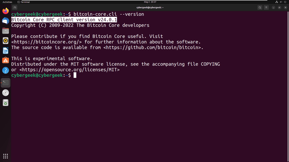 Verification of Bitcoin Core Download in Ubuntu | Dev Notes