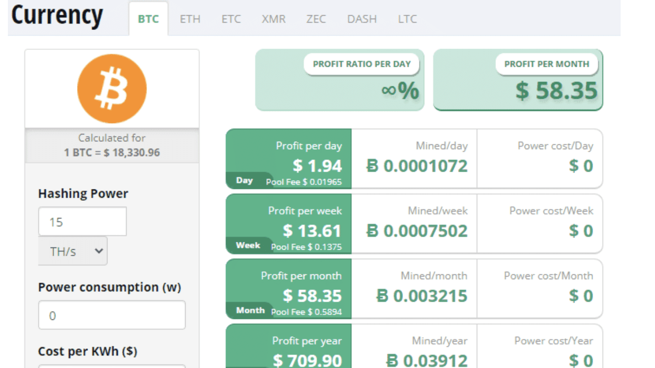 Crypto Mining Profitability Calculator >> Stelareum