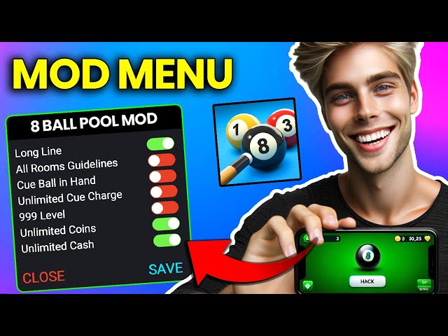 8 Ball Pool MOD APK (Menu: Long line/Anti-ban) Download