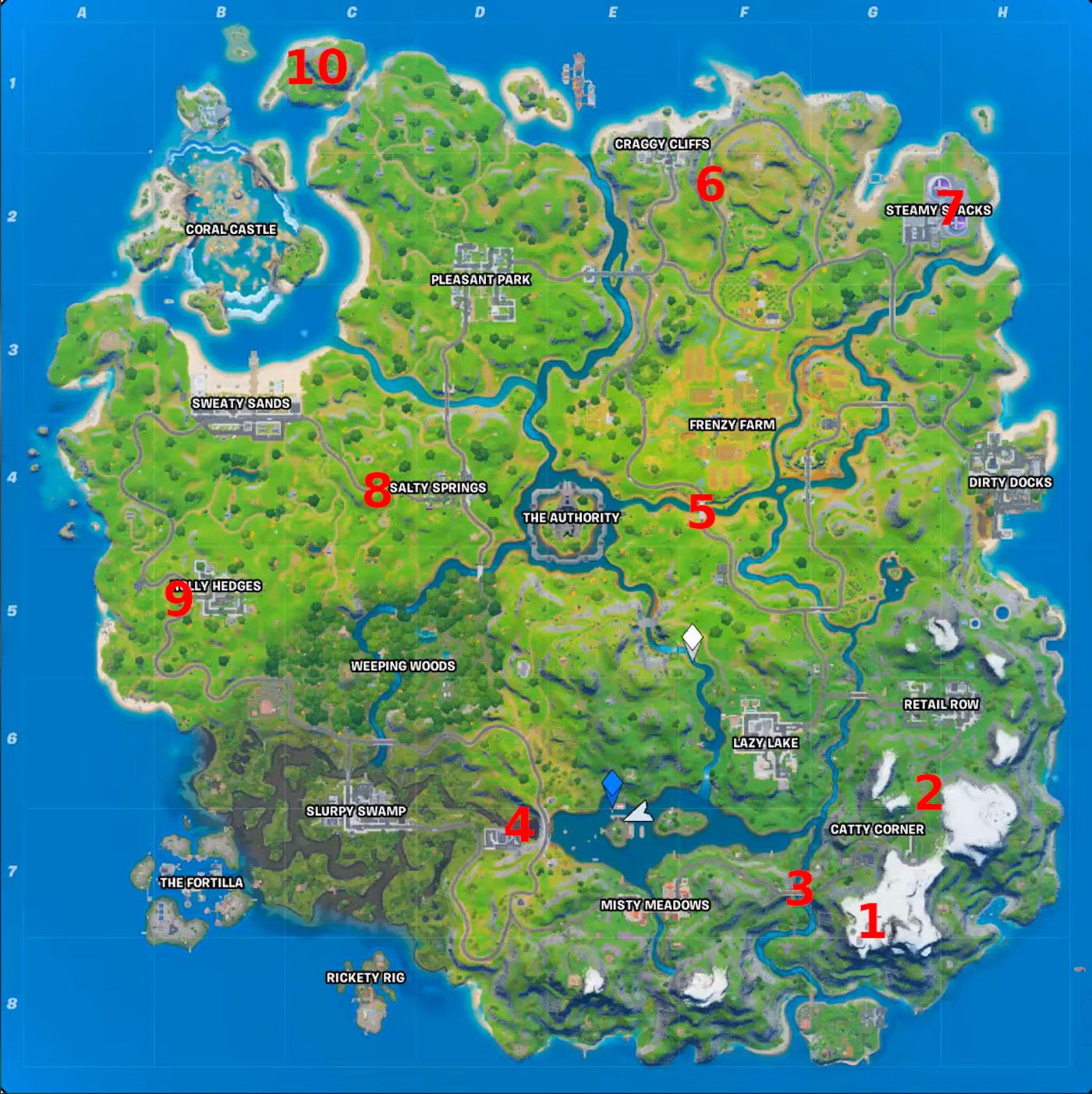 All Fortnite Season 3 Week 3 XP Coin Locations