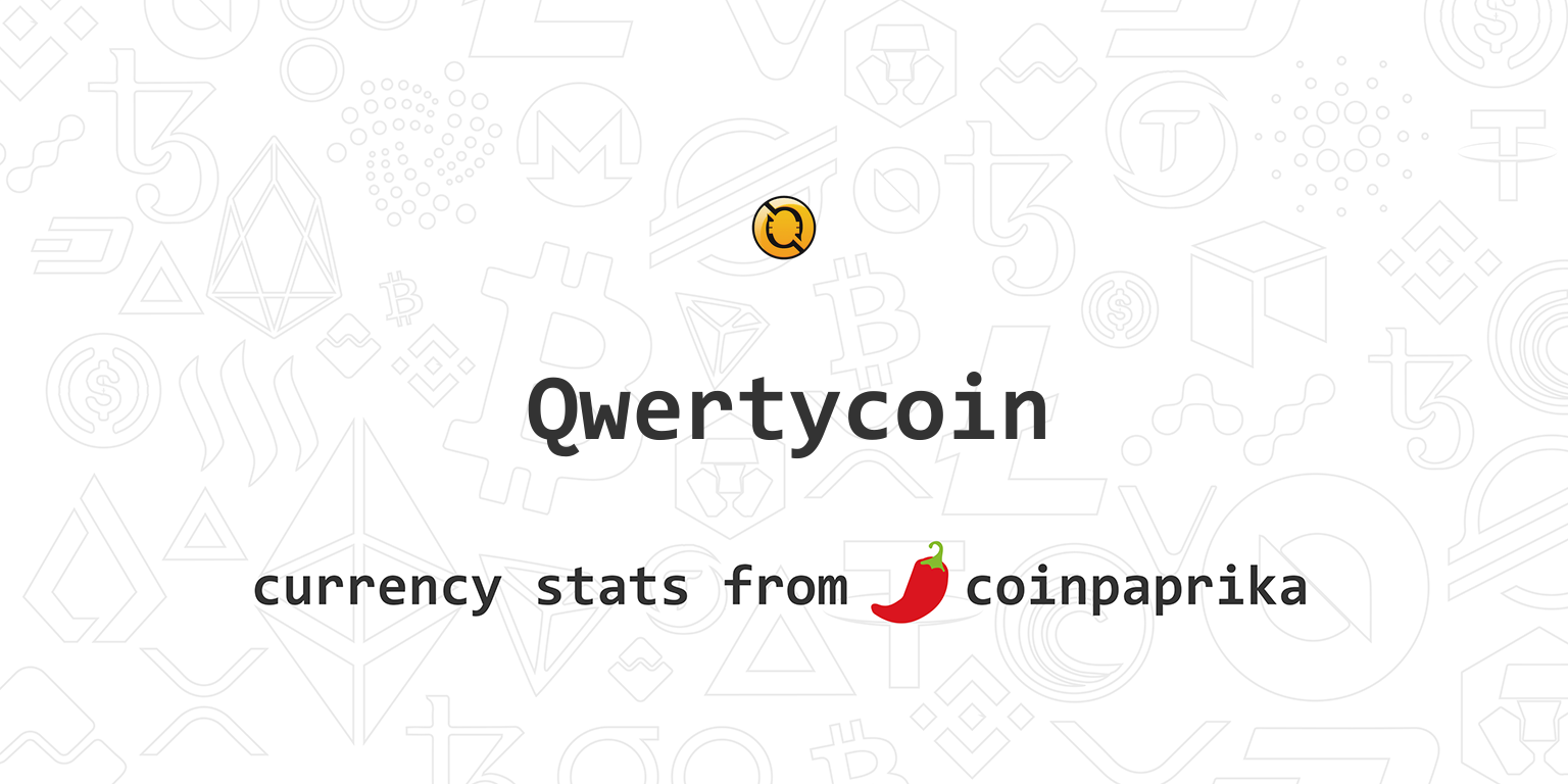 Qwertycoin QWC: Price, News, Events, Charts, Exchanges