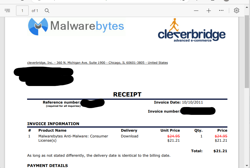 [ RESOLVED ] Lifetime License Issue - Malwarebytes for Windows Support Forum - Malwarebytes Forums